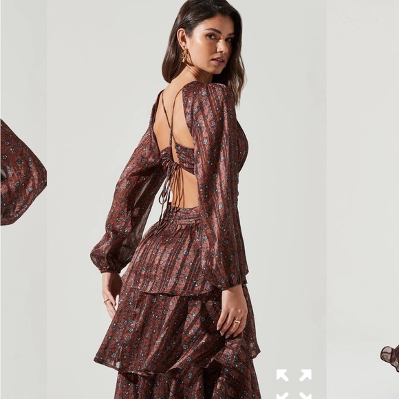 Anora Floored Tier Maxi Dress by ASTR the Label - Picture 4 of 5